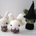 Hansel, Gretel, and Witch Moon Bun Set - Fairy Tale Amigurumi Bunny Rabbits