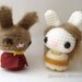 Beauty and The Beast Moon Buns - Amigurumi Fairy Tale Bunny Rabbit Dolls