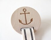 soother clip, pacifier clip, anchor, nautical baby