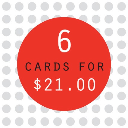 6 card pack - buy 6 greeting cards for savings