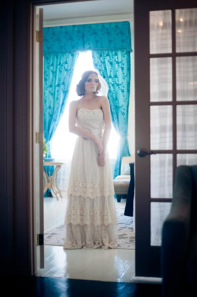 Strapless Cendrillon Cotton Tulle Layered Dress with Fowerette Sash Custom Made to Order