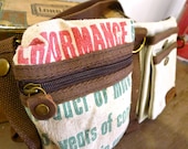 Performance, Indiana Certified - Convertible Belt/Waist Bag -  Americana OOAK Canvas & Leather Bag ... Selina Vaughan Studios
