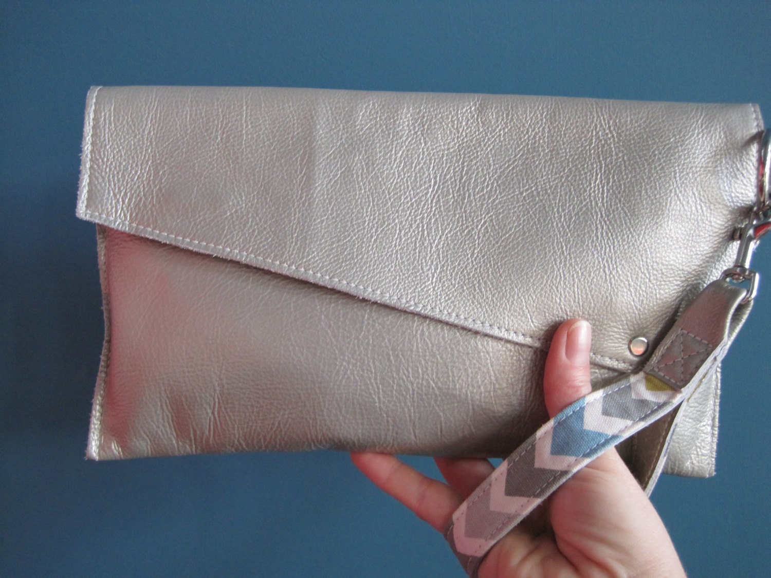 Leather Envelope Clutch