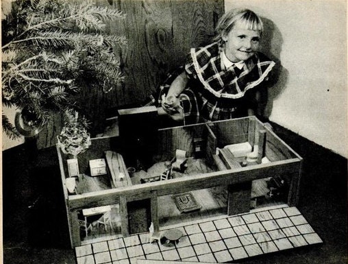 1960s Prefab Dollhouse Instructions - Instant Download