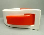 Vintage 50s Western  Germany Lucite Buckle Bracelet