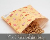 Tweet, Tweet (Butter) - Mini Reusable Bag from green by mamamade