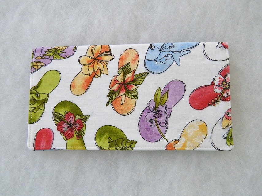 Checkbook Cover - Flip Flops 3