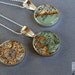 Map Necklace Sterling  Silver  Loop Style Custom Personalized with your City Vintage  Atlas