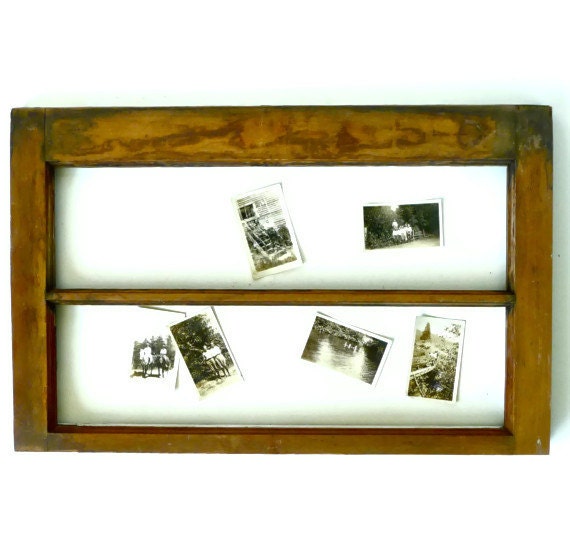 Wood Window Frame With Horizontal Divider