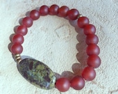 New - Devotion Series - Dragon's Blood, Carnelian and Antique Brass - No. 2