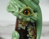 Lampwork Dragon Bead -Doileag- Dragon Guardian Focal by Mary Lockwood handmade glass