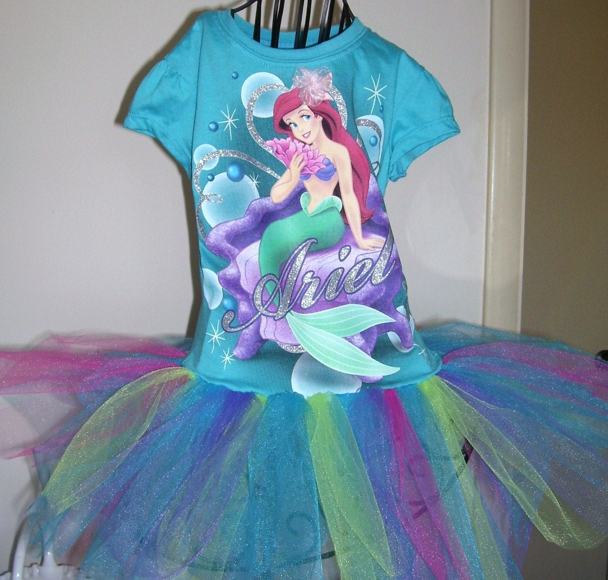 Princess Ariel..The  Little Mermaid ...tutu dress size 4..5..6x  ready to ship
