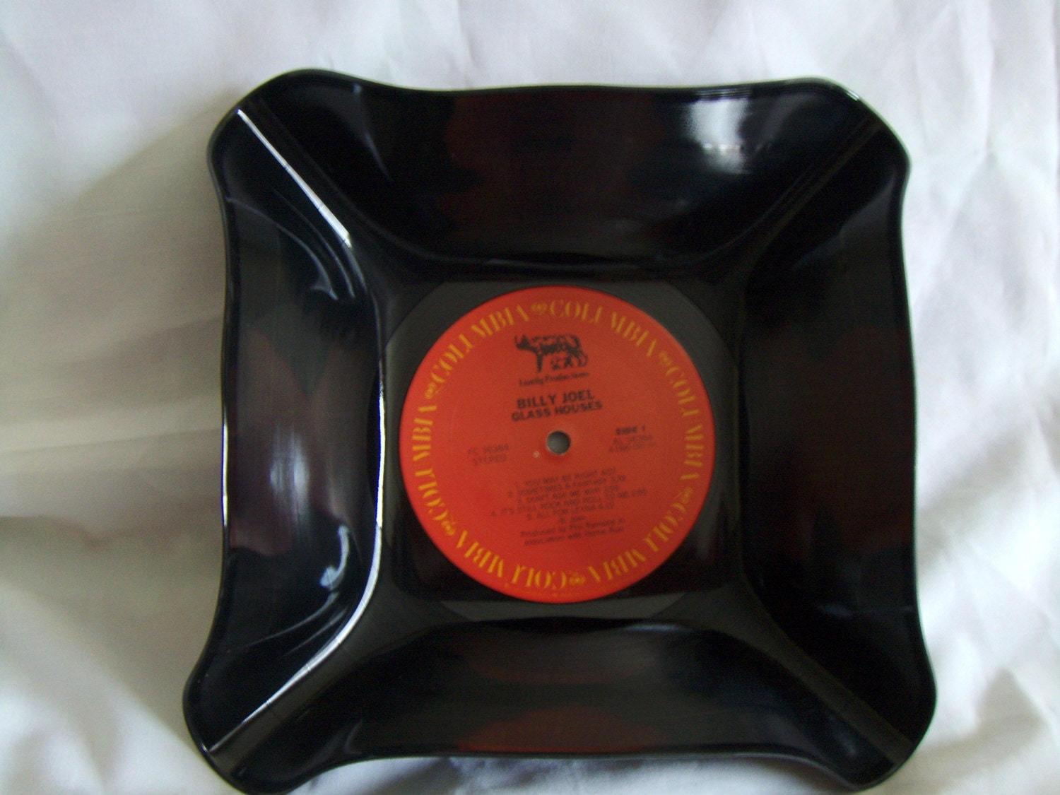 Record Album Gift Basket Bowl - BILLY JOEL - Vinyl LP