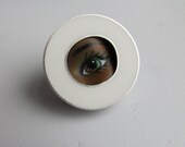 Barbie Doll Eye Pink with White Resin
