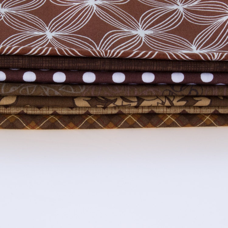 7 Browns - Fat Eighth Bundle - Quilting Fabric