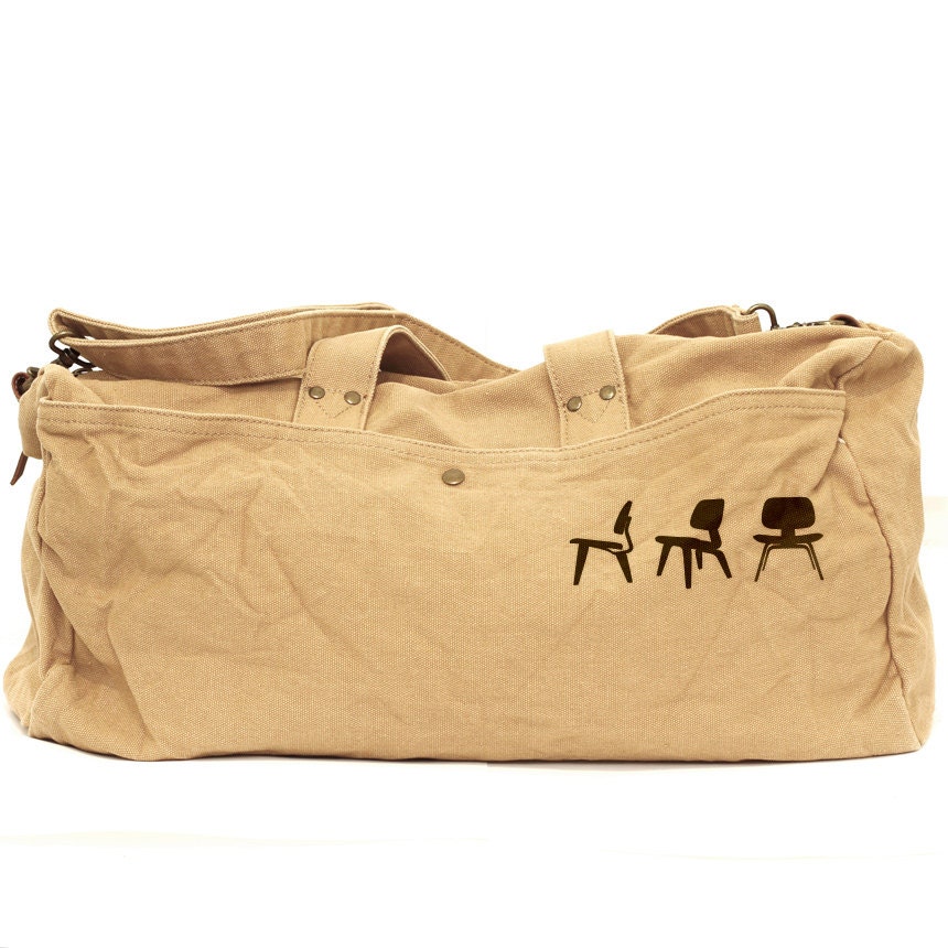 Duffle Bag: Plywood Chairs - Travel Bag for Men & Women