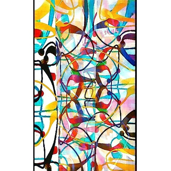 Watercolor Painting Printable Abstract 8.5x11 Art Print: Joon