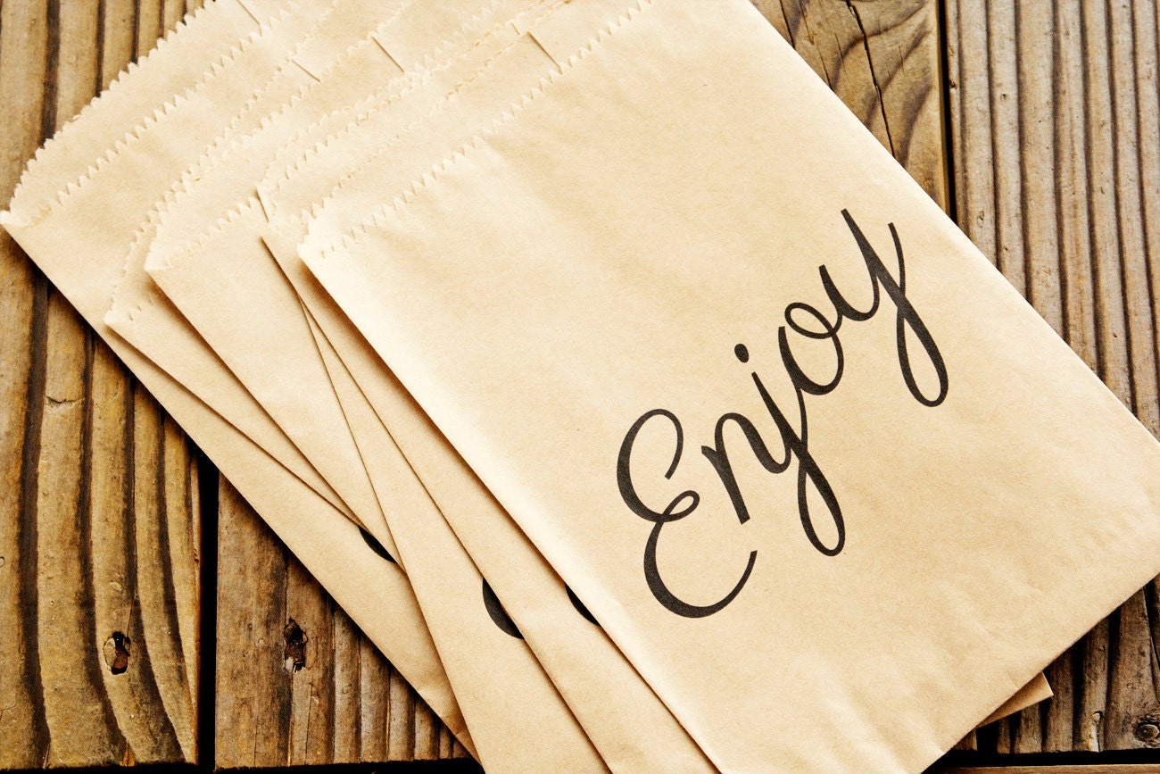 Wedding Favor Bags - Enjoy - One Bag