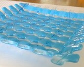 Fused Glass Basket: Blue Basket