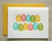 Happy Easter Letterpress Card