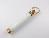 White with Gold Pearl Acrylic Needle Case