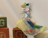 Mother Goose Fairy Tale Rhyme Goose Quilty Critter, Mothers Day, Novelty, Folk Art, Childrens Storytale