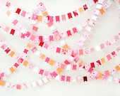 Sugary Sweet Kisses 25'  Wedding Paper GARLAND, Home Decor, Birthday, Bridal Shower, Wedding