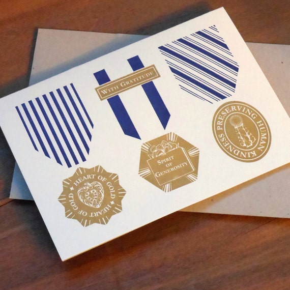 thank you vintage medals pack