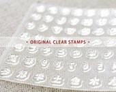07 - ORIGINAL CLEAR STAMPS - Japanese hiragana letter and number