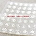 07 - ORIGINAL CLEAR STAMPS - Japanese hiragana letter and number
