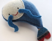 Blue Shrimp - Recycled Cashmere Plush Toy