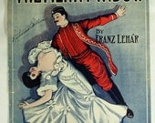 Vintage Sheet Music The Merry Widow 1908 waltz
