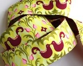 Patty Young RIBBON - 1 1/2 - Birdie Damask - Yellow