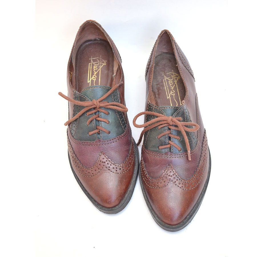 size 7 wing tip oxfords shoes