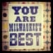 you are milwaukees best letterpress printed card