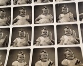 Contact Proof Sheet, Child's Photos For Art, Collage, Or Assemblage