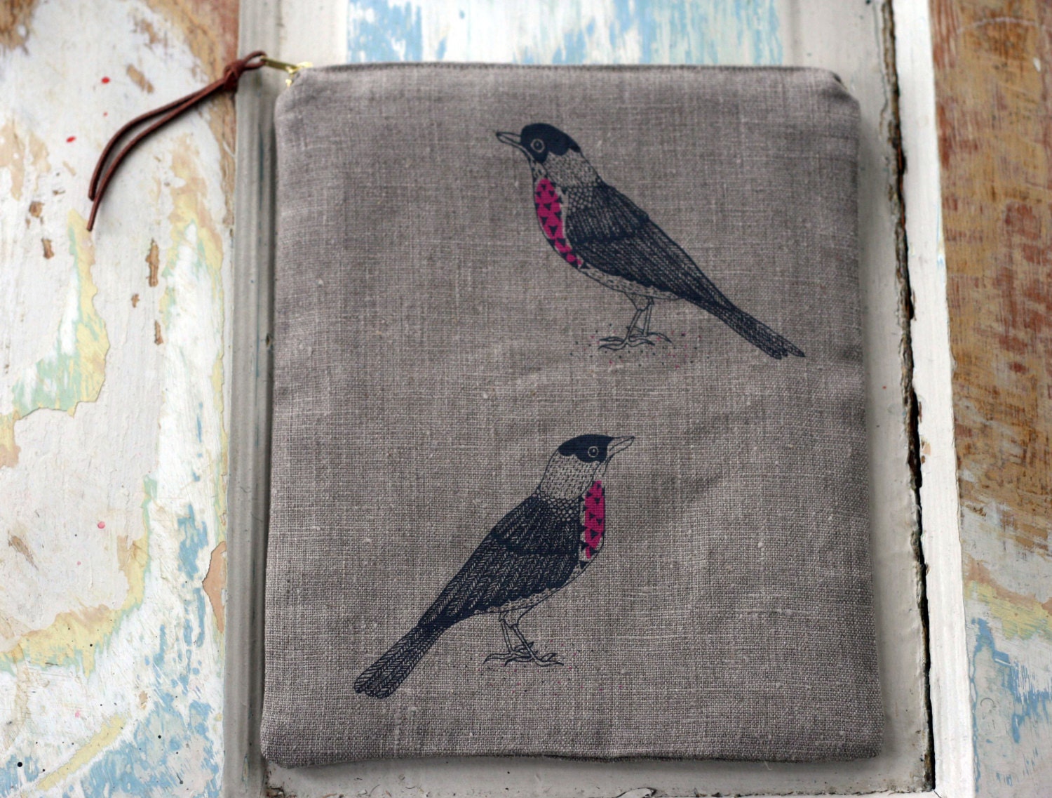 Bird Duo foldover bag