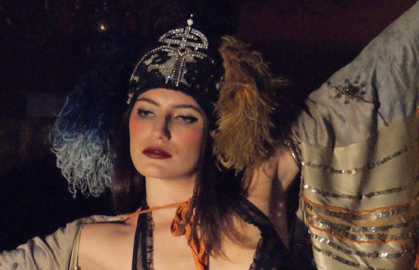The Boudoir Queen Headdress LULA MAG great gatsby vibes