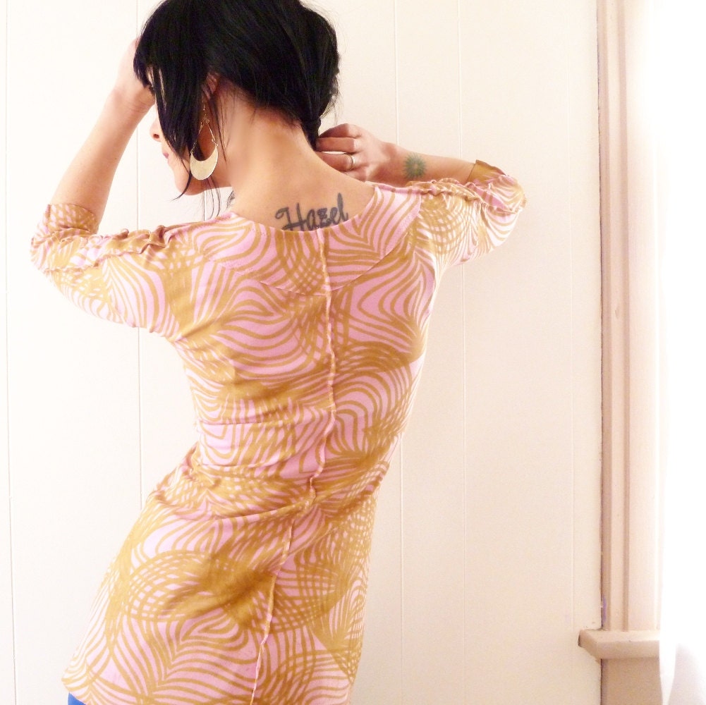 Moment Musical - iheartfink Handmade Hand Printed Womens Spring Fashion Artistic Romantic Blouse Top