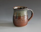 Mug- Brown Green Glaze