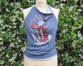 Mr Cool ICEE Halter Top UPcycled t shirt halter top SZ 34 to 36A B