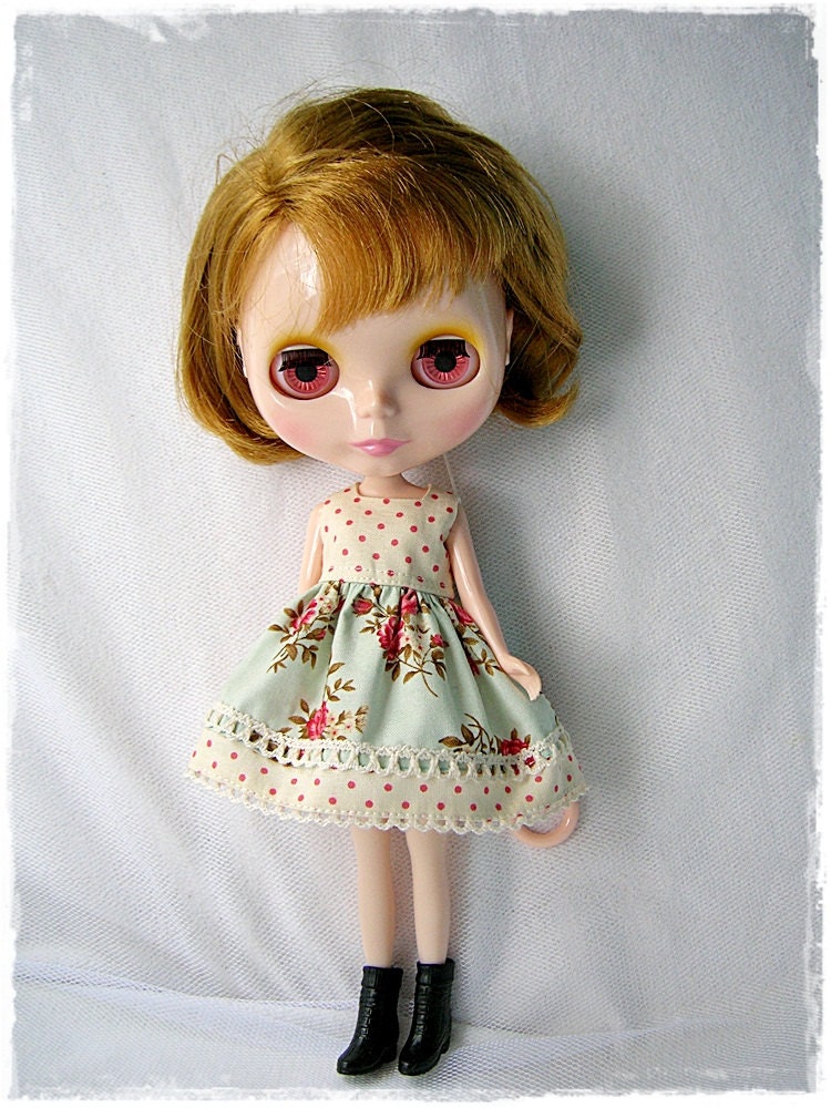 Blythe Dress:Cupcake, Cherry,  made by Princess51
