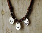 Personalized Graduation Gift for the Graduate - Leather Wrap Bracelet or Necklace - Recycled Silver Bar - custom - Class of 2013