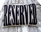 RESERVED Cushion/pillow  in natural linen, cotton & appliqued felt fabric.
