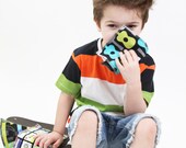 RANDOM BOOGER BASHERS skull guitar Little tiny drool or nose wipe rags for your punk baby or toddler - Girl Boy Unisex 5 Pack