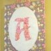 Baby Nursery Wall Art, Children Wall Art, Nursery Art Canvas,  Personalized Button Monogram on Canvas, Pink Button Letter A