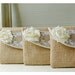 Set of Eight - 8, Personalized Bridesmaid Gift Idea, Bridesmaid Clutch, Lace Wedding Accessory, Clutch Bridesmaid Gift, Burlap Party