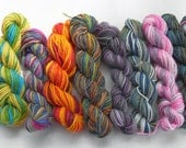 Wool yarn, Sock Yarn, Mini Skein, Amigurumi, knitting yarns 7