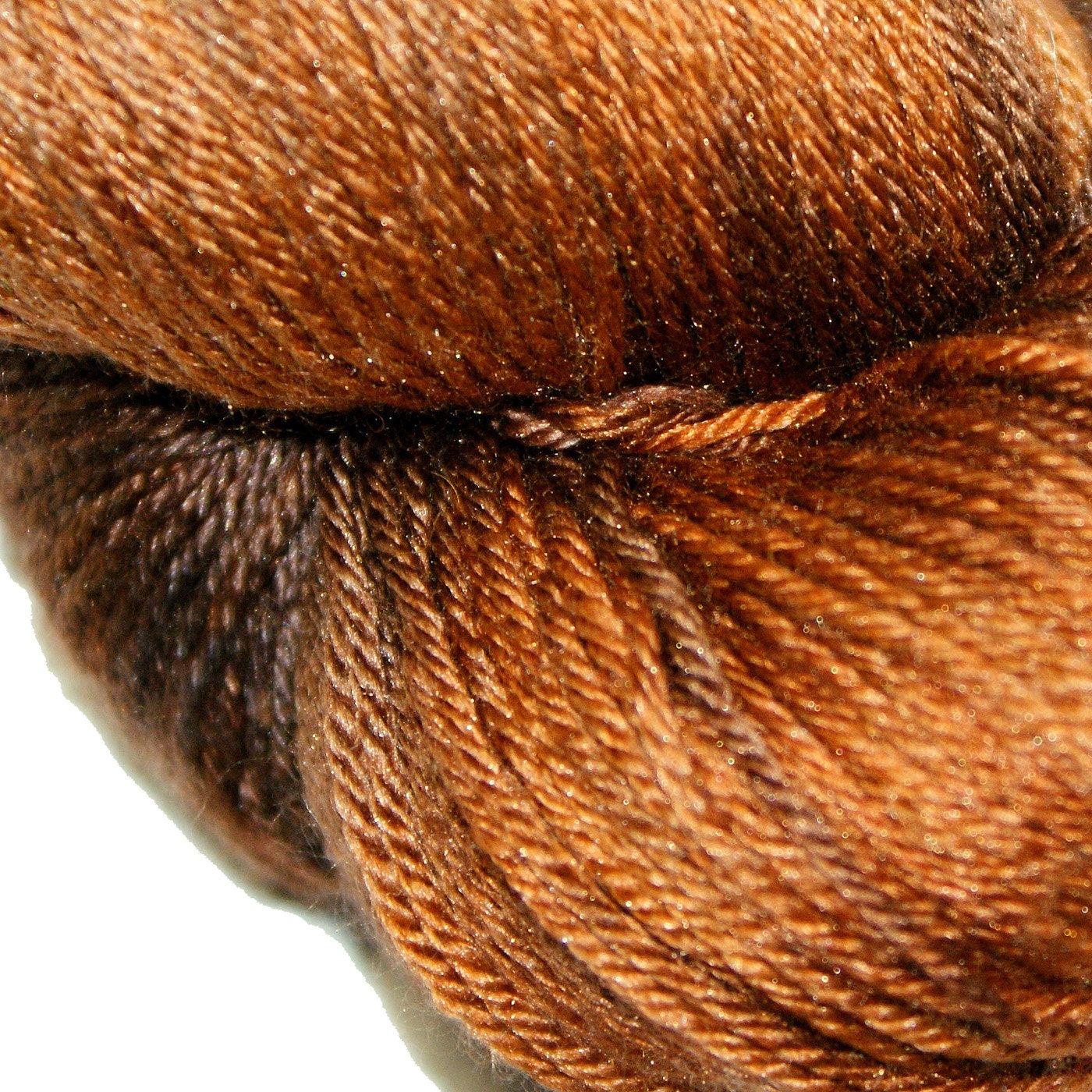 ACORN in Hand Dyed Poet Seat Fingering Weight Superwash Merino and Silk Yarn
