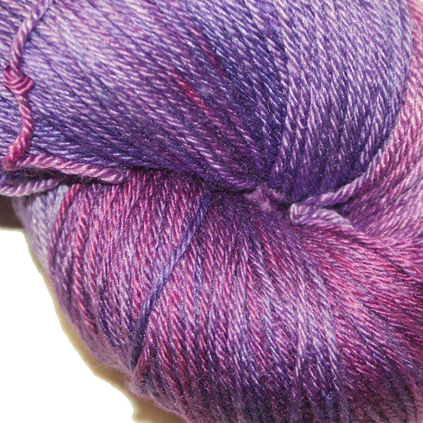 HYACINTH in Hand Dyed Poet Seat Fingering Weight Superwash Merino and Silk Yarn